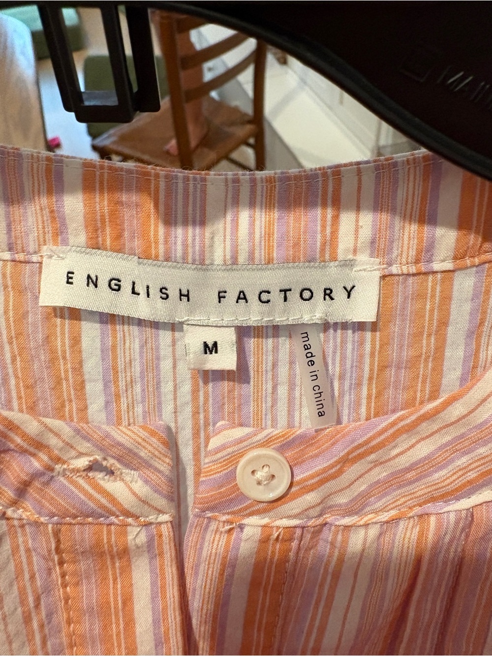 English Factory Pink & Peach Striped Tiered Dress - Picture 2 of 2